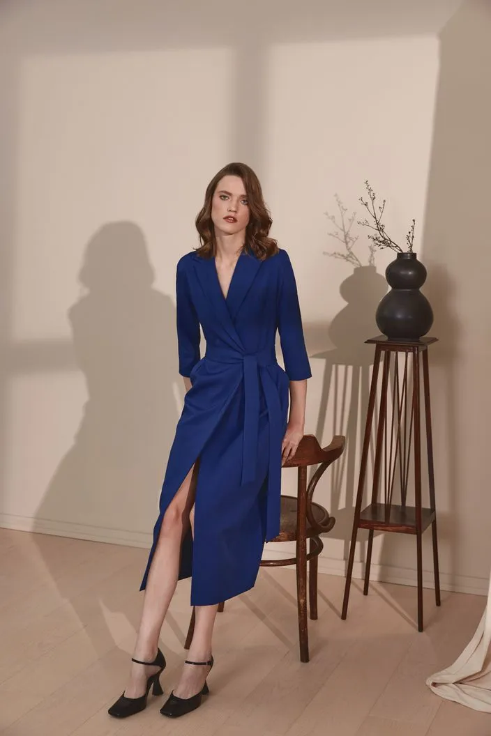 Aisha Beautiful Blue  Evening Dress