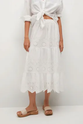 Boho Skirt, Hippie Skirts, Midi Skirt, Mariana in Lace White, Purple and Black