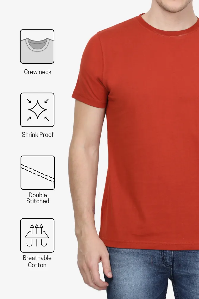 Brick Red T-shirt for men