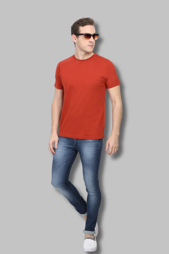 Brick Red T-shirt for men