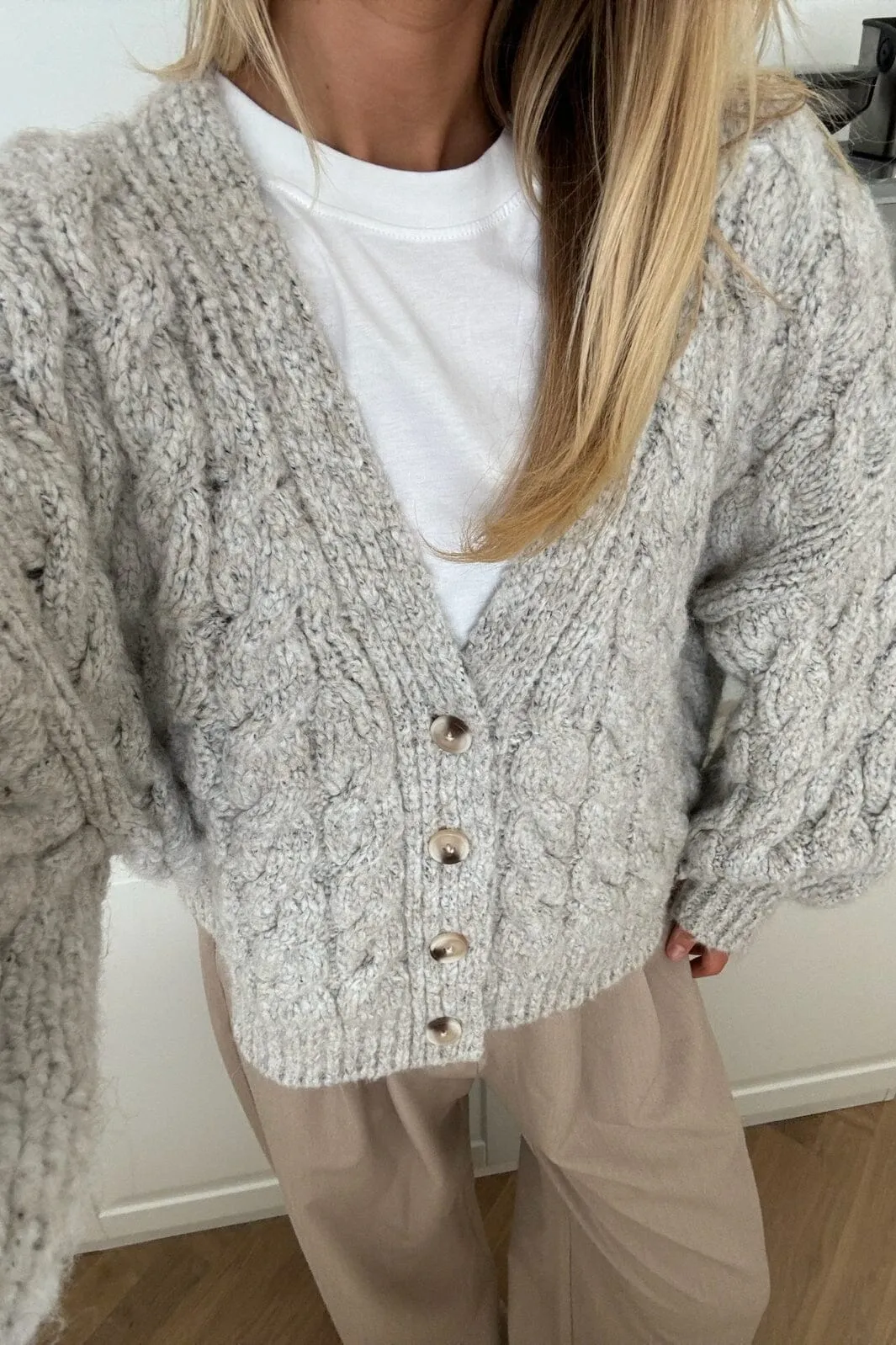 BYIC - Siggaic Cardigan - lgreige Light Greige