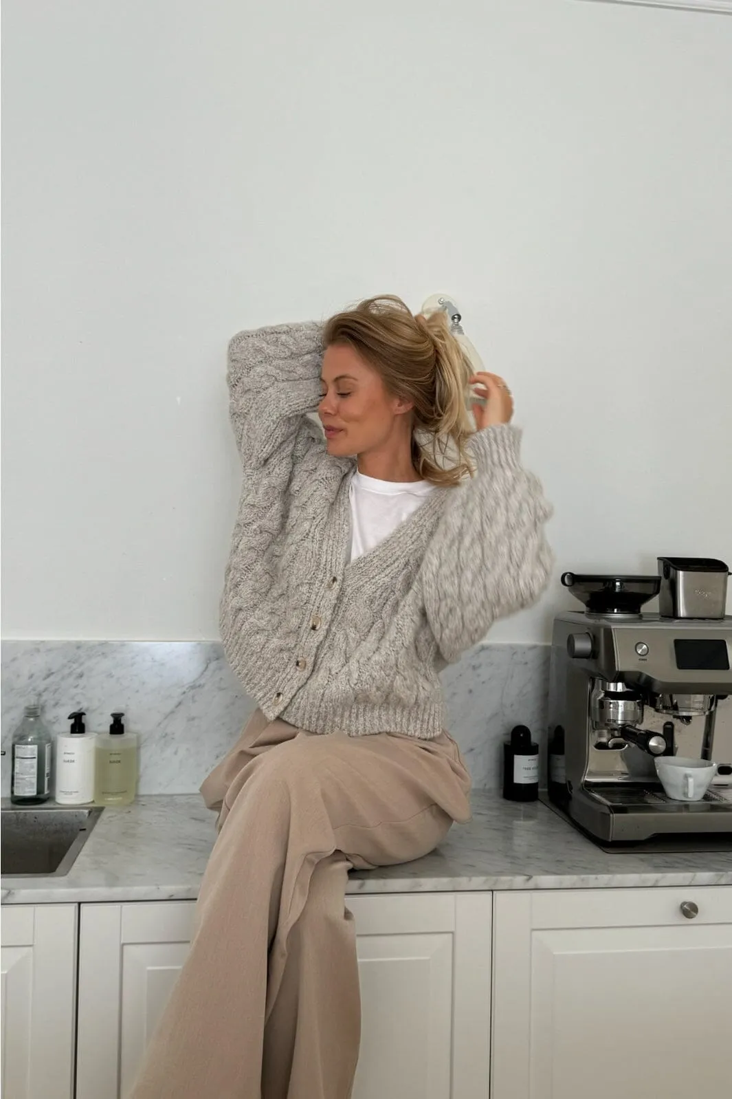 BYIC - Siggaic Cardigan - lgreige Light Greige