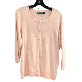 Cardigan By New York And Co In Light Pink, Size: Xl