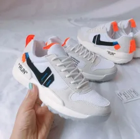 Casual Hit Color Patchwork Round Toe Sport Sneakers