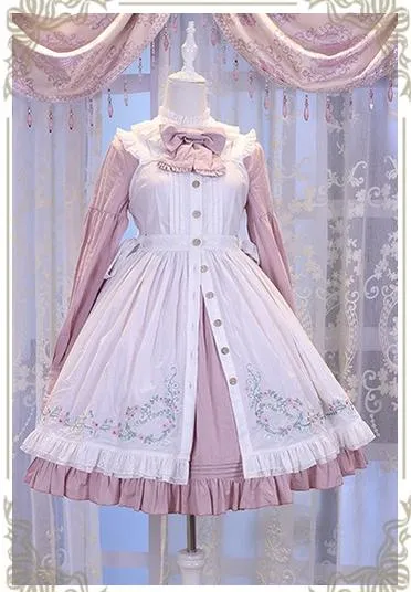 Chess Story~Vintage Lolita Long Sleeve OP Dress