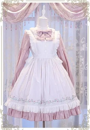 Chess Story~Vintage Lolita Long Sleeve OP Dress