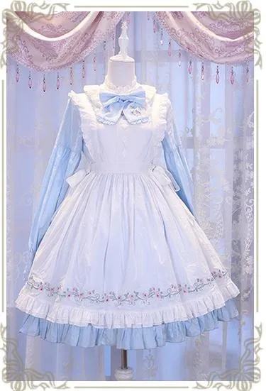 Chess Story~Vintage Lolita Long Sleeve OP Dress