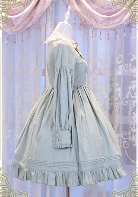 Chess Story~Vintage Lolita Long Sleeve OP Dress