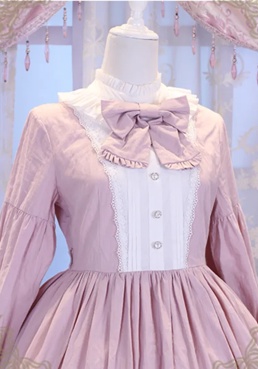 Chess Story~Vintage Lolita Long Sleeve OP Dress