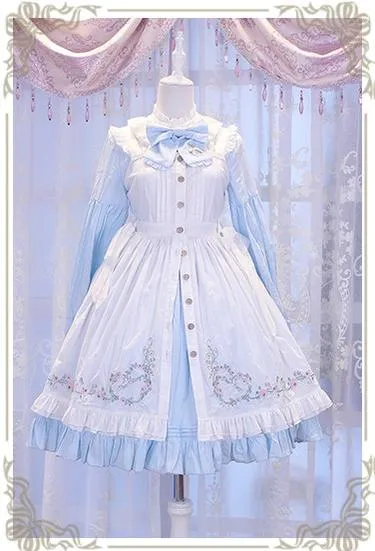 Chess Story~Vintage Lolita Long Sleeve OP Dress