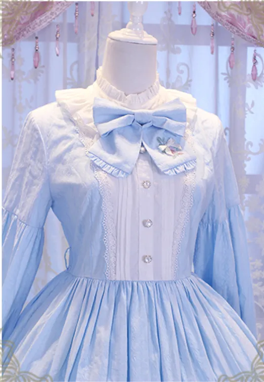 Chess Story~Vintage Lolita Long Sleeve OP Dress