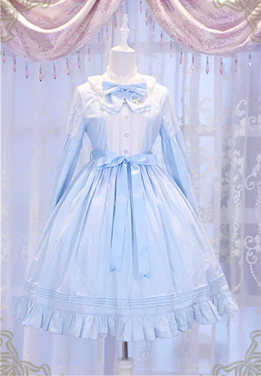 Chess Story~Vintage Lolita Long Sleeve OP Dress
