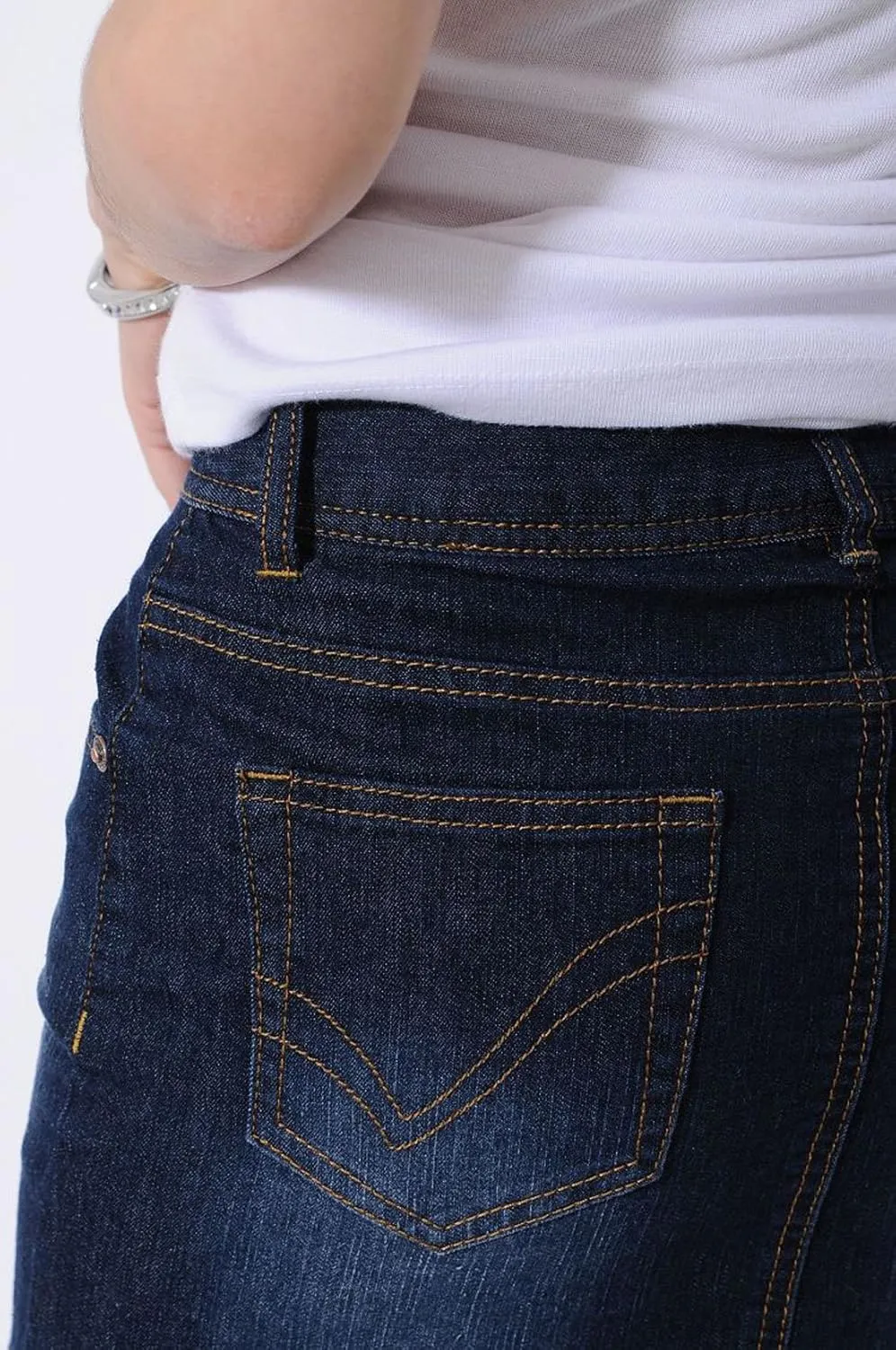 chouyatou Women's Casual Short Denim Skirt