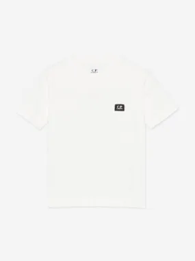 C.P. Company Boys Logo T-Shirt in Ivory