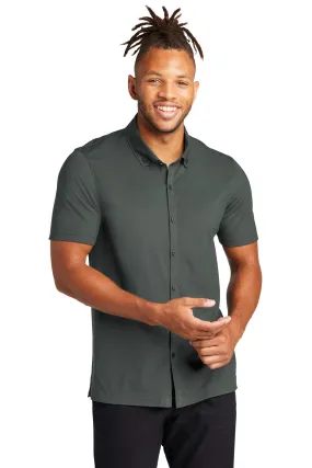 Custom Embroidered - Mercer Mettle™ Stretch Pique Full-Button Polo MM1006