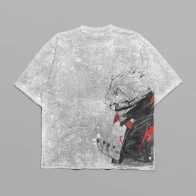 Dandadan Oversized T-Shirt – Minimalist Logo Front & Okarun Side Profile Back Design