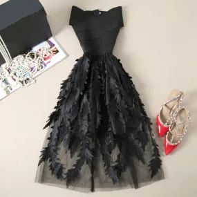 Elegant Lace Patchwork Dress