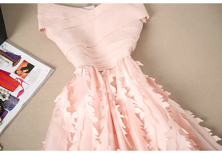 Elegant Lace Patchwork Dress