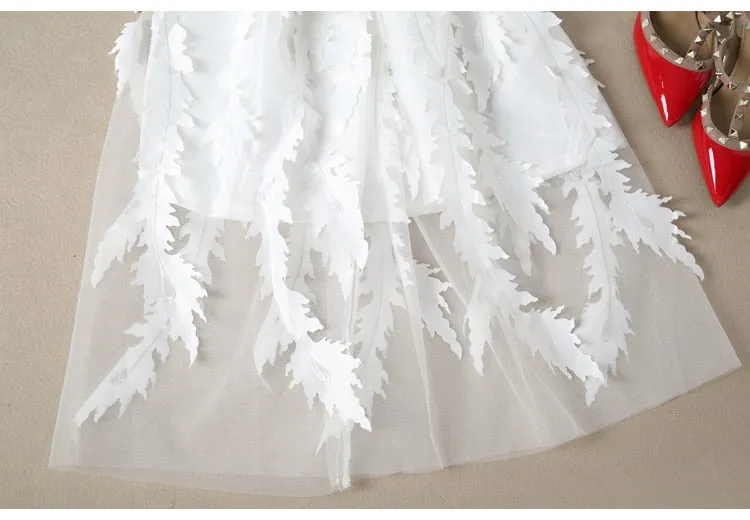 Elegant Lace Patchwork Dress
