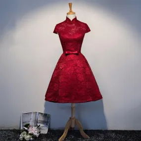 Elegant Long Red Dress for Women