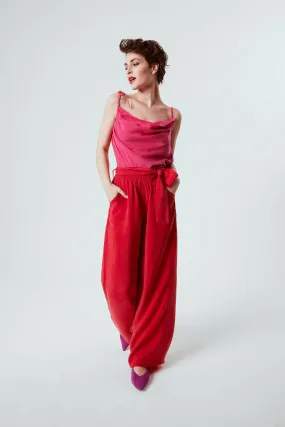 Giyi Red Easy Pants
