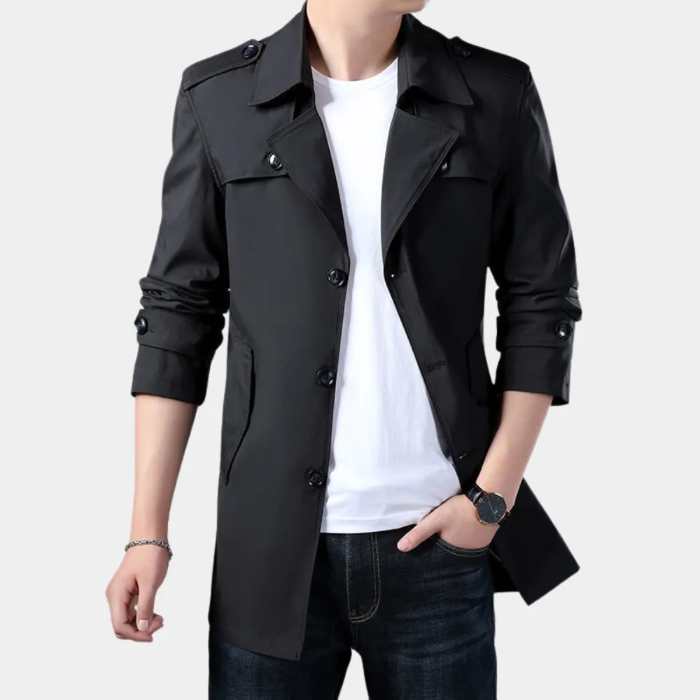 Gregorio - Trench-coat à charme classique pour hommes