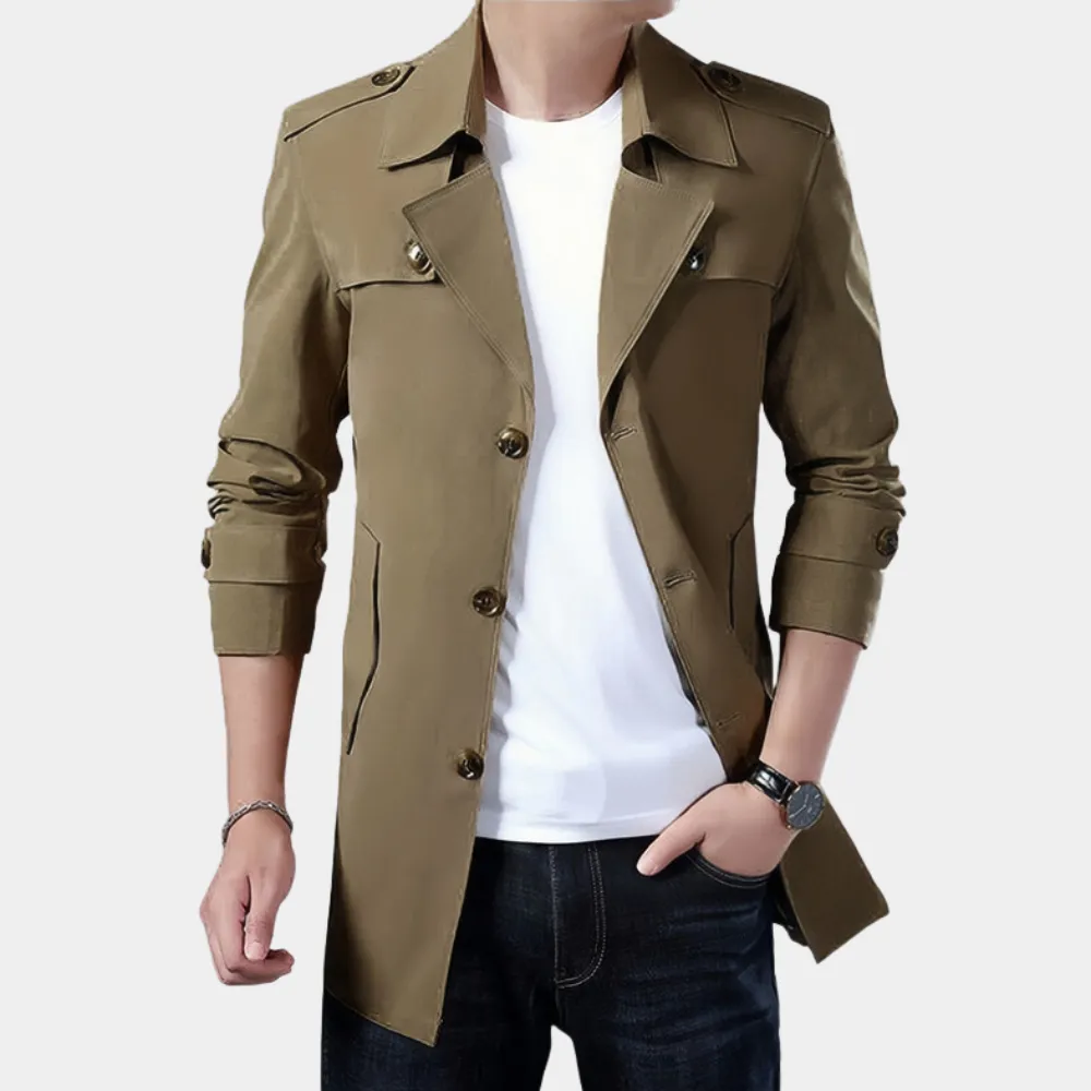 Gregorio - Trench-coat à charme classique pour hommes