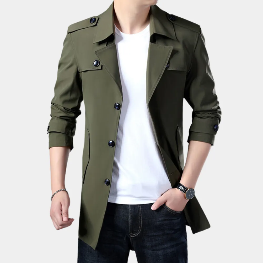 Gregorio - Trench-coat à charme classique pour hommes