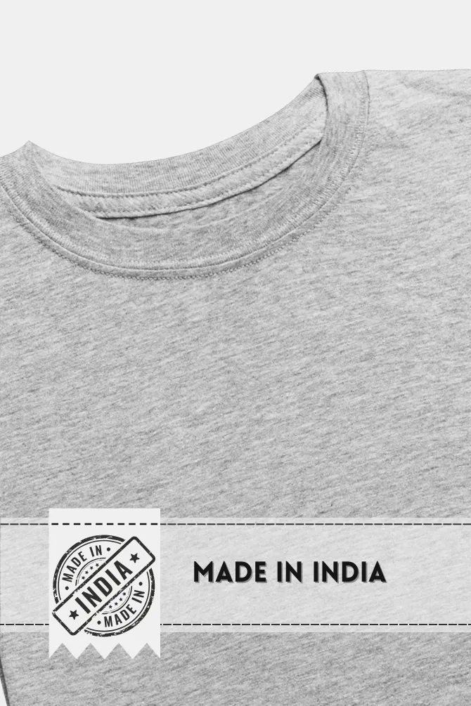 Grey Melange T-shirt for women