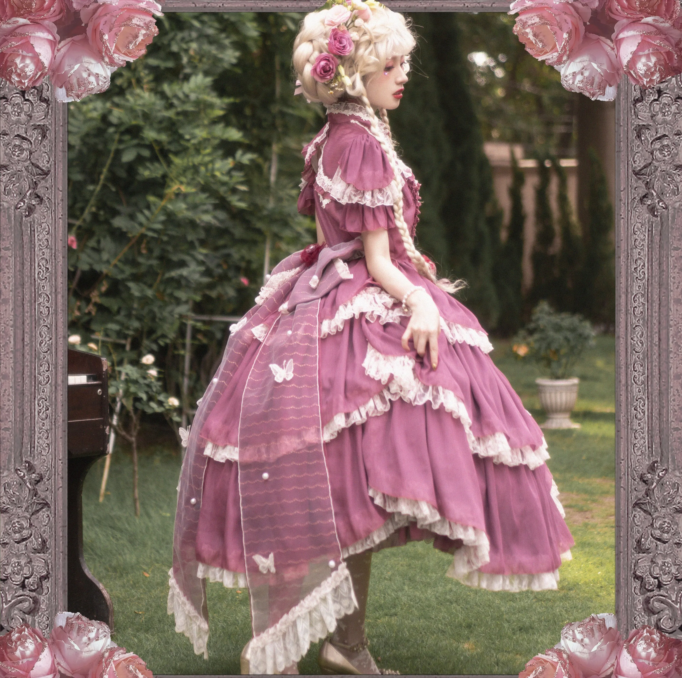 Henrietta~Look for Butterflies~Elegant Lolita Princess Dress Accessories Multicolor