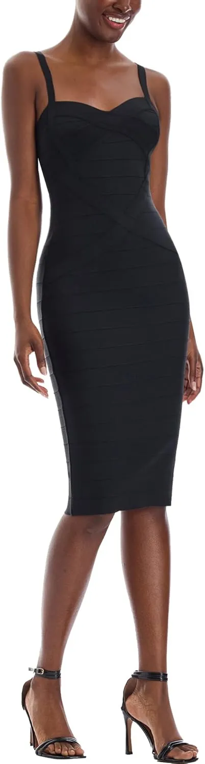 Hybrid & Company Womens Elegant Elastic Dress Chic Knee-Length Bandage Bodycon Party Dress