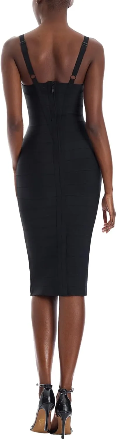 Hybrid & Company Womens Elegant Elastic Dress Chic Knee-Length Bandage Bodycon Party Dress