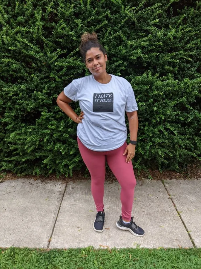 I Hate It Here - Original Minimalist Screenprinted T-Shirt