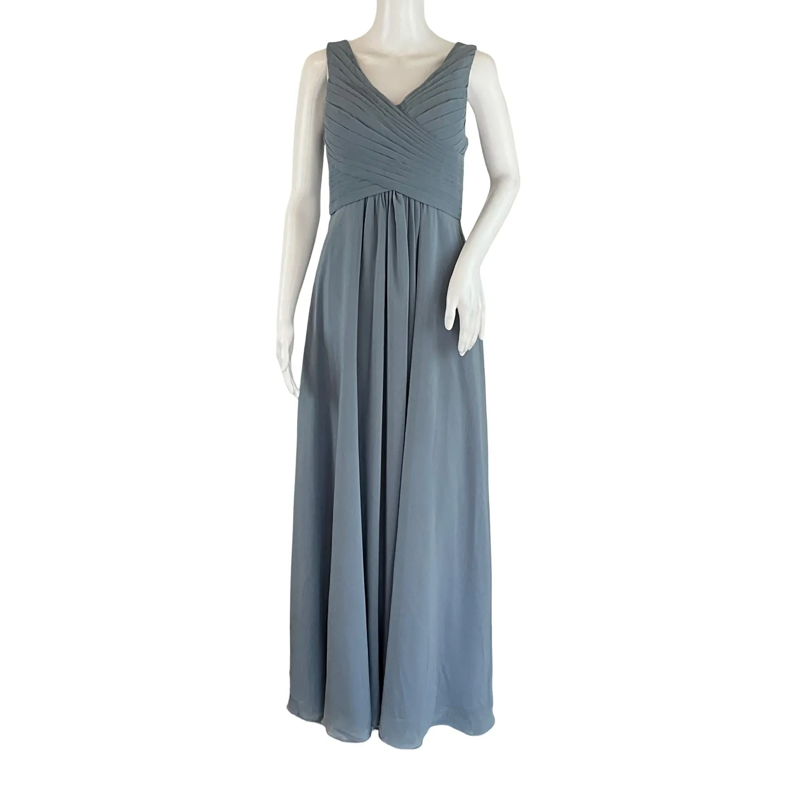 JJ'S House Women's Maxi Dress Sleeveless Blue Sz Small Pre-Owned