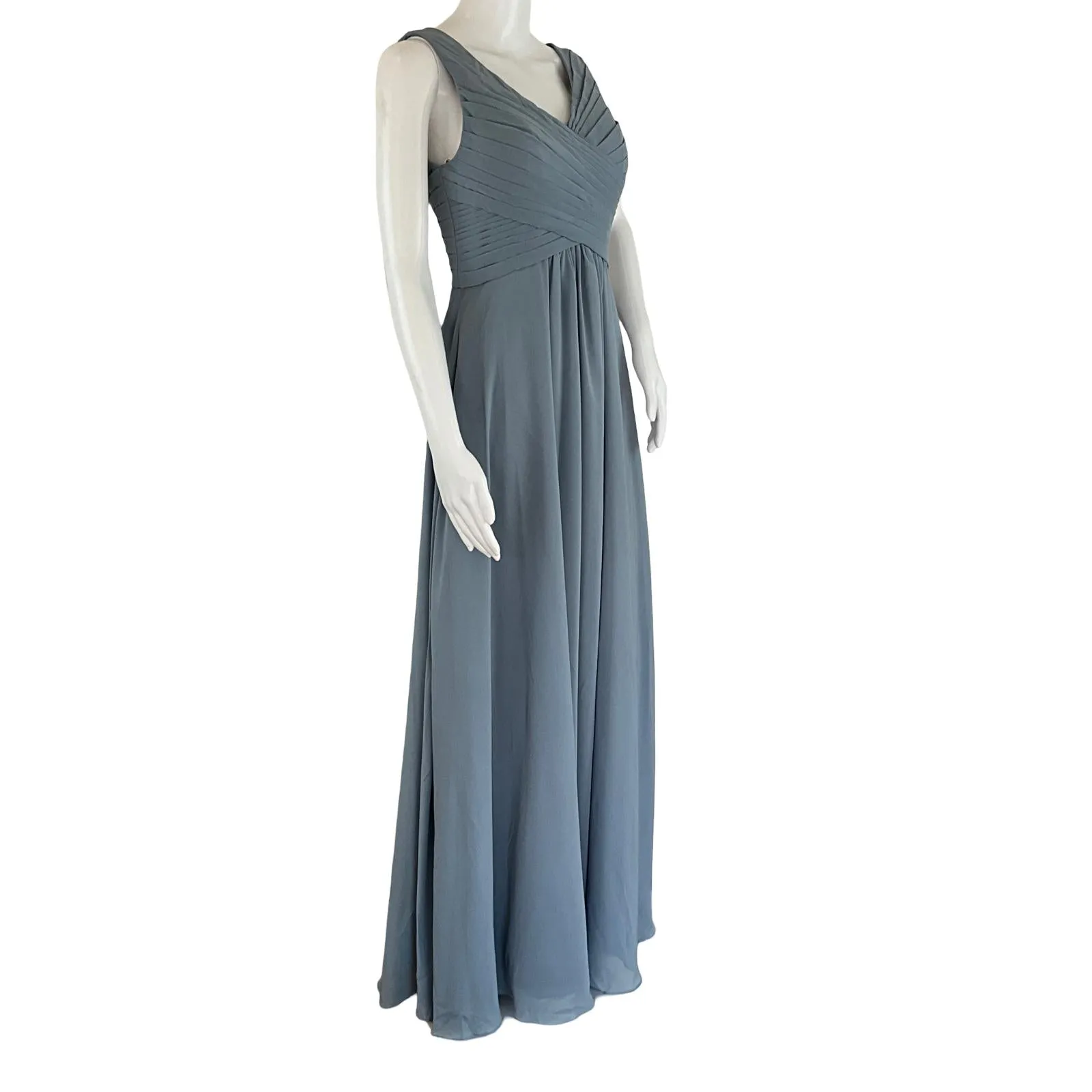 JJ'S House Women's Maxi Dress Sleeveless Blue Sz Small Pre-Owned