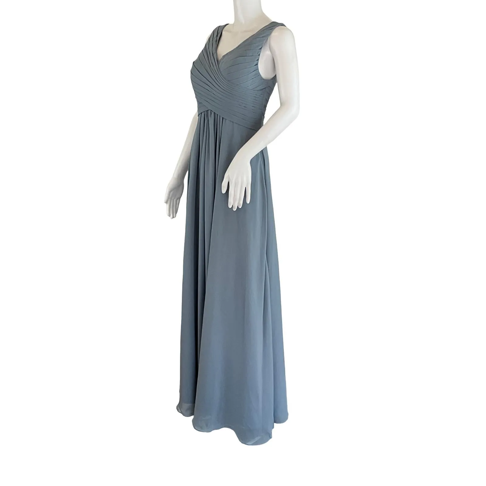 JJ'S House Women's Maxi Dress Sleeveless Blue Sz Small Pre-Owned