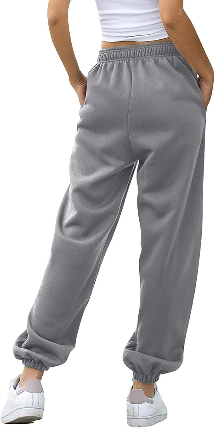 Joggers for Women 2024 Joggers Pants Workout High Waisted Yoga Pants with Pockets 3X Athletic Pants Comfortable