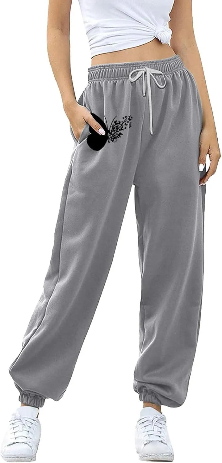 Joggers for Women 2024 Joggers Pants Workout High Waisted Yoga Pants with Pockets 3X Athletic Pants Comfortable