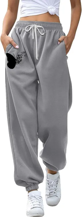 Joggers for Women 2024 Joggers Pants Workout High Waisted Yoga Pants with Pockets 3X Athletic Pants Comfortable