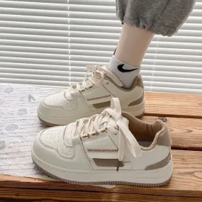 JOSKAA 2024 Two Tone Lace-Up Sneakers MK19099