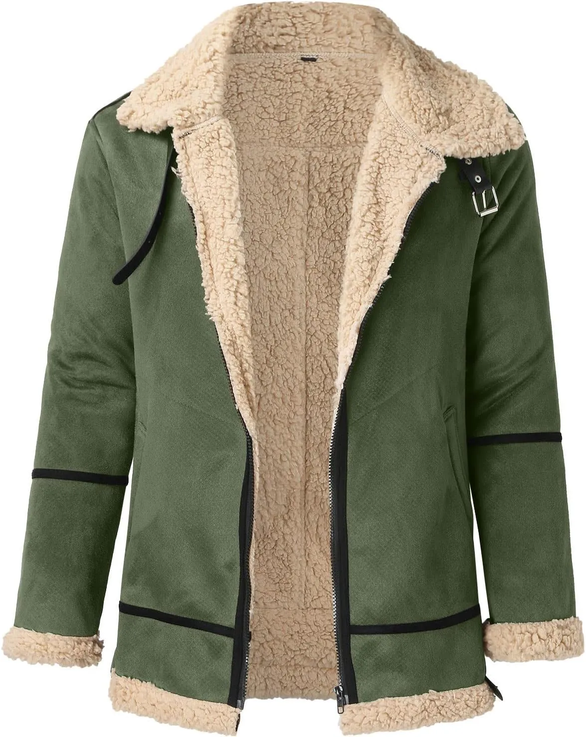 LCMTWX Men's Thicken Warm Winter Coat Stand Collar Knitted Splice Sweater Coat Casual Cardigan Stylish Outwear Winter