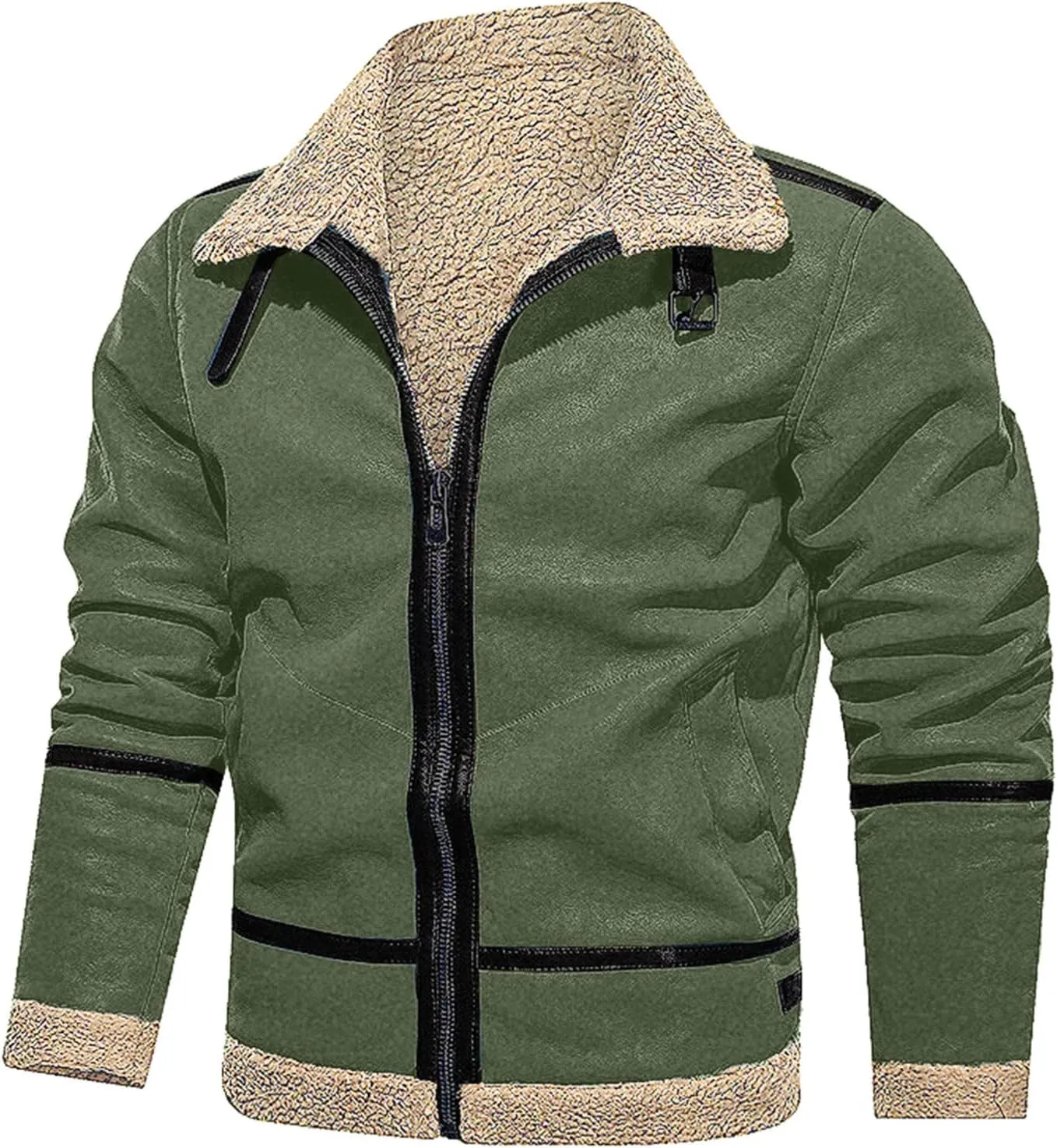 LCMTWX Men's Thicken Warm Winter Coat Stand Collar Knitted Splice Sweater Coat Casual Cardigan Stylish Outwear Winter