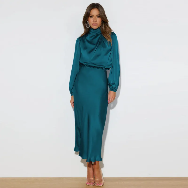 Luna Luxury Biz Satin Dress