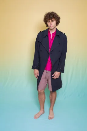 Mako Linen Trench Ink Man
