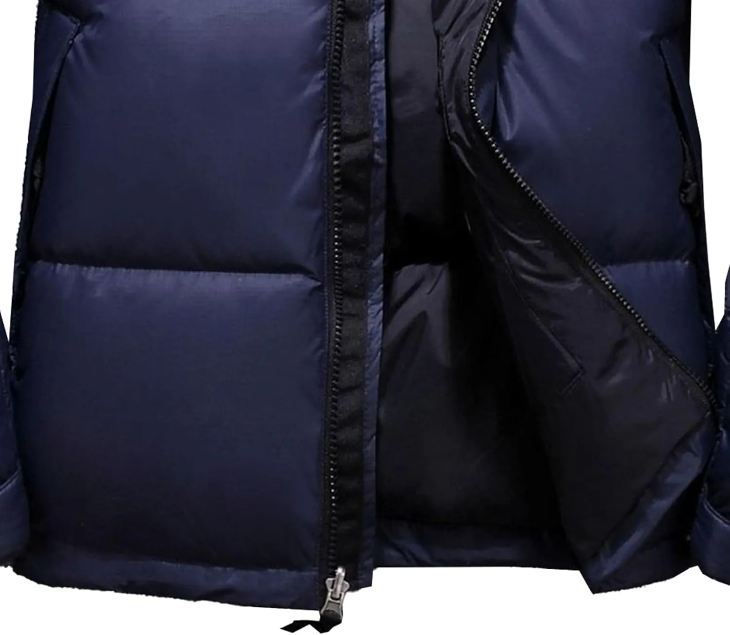 Mens Retro Bubble Puffer Jacket Stylish Stand Collar Duck Down Coats Short Casual Color Down Jackets