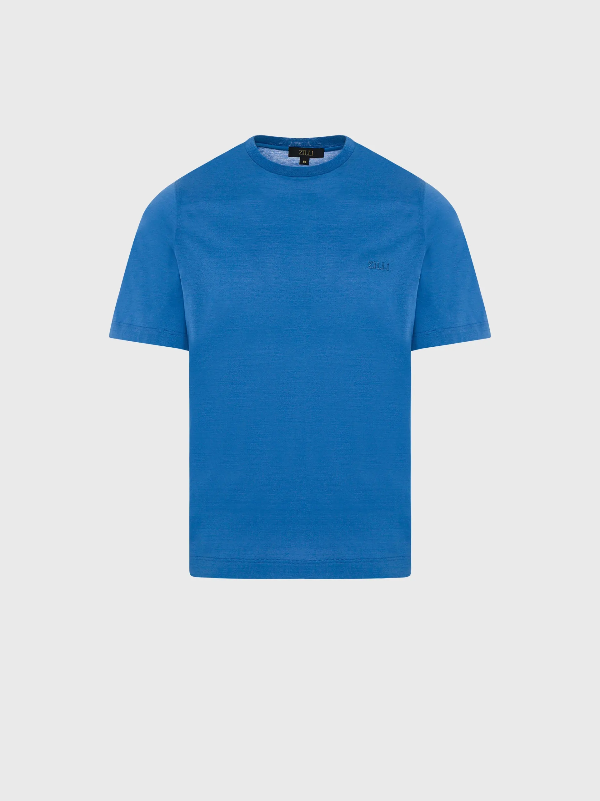 Minimalist Cotton T-Shirt Light Blue