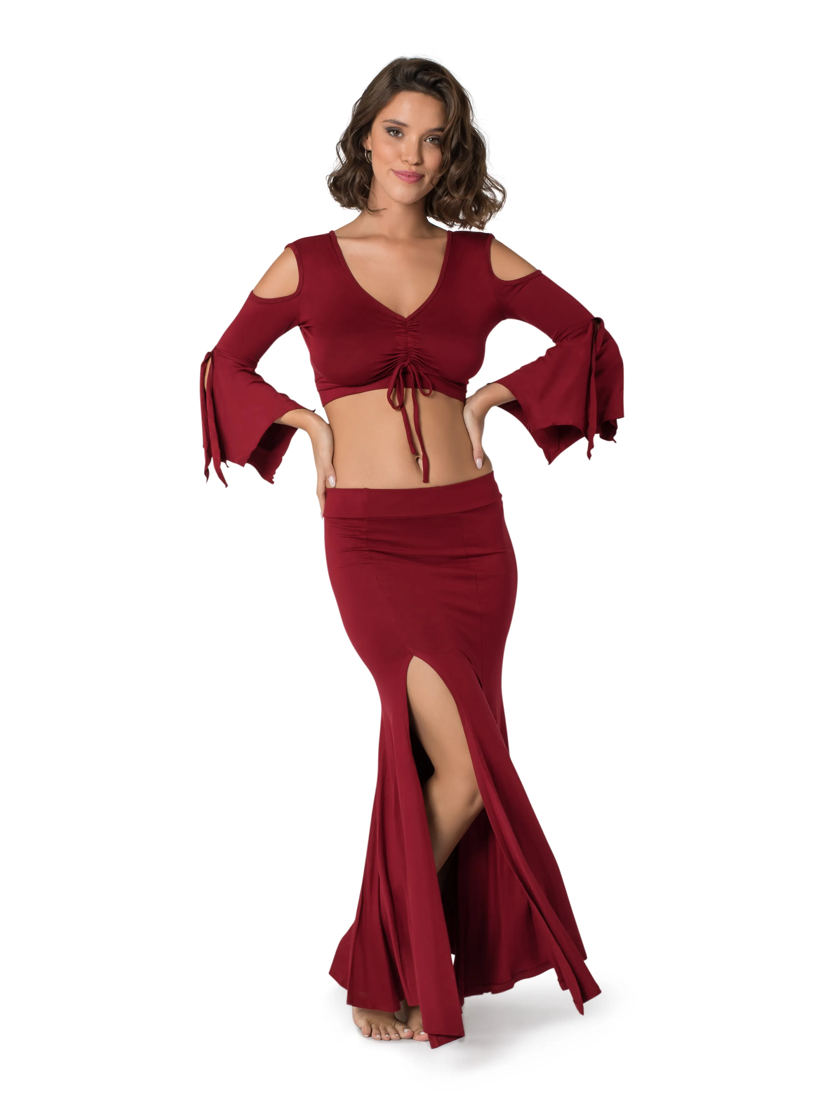 MIRMADE MAXI SLIT SKIRT