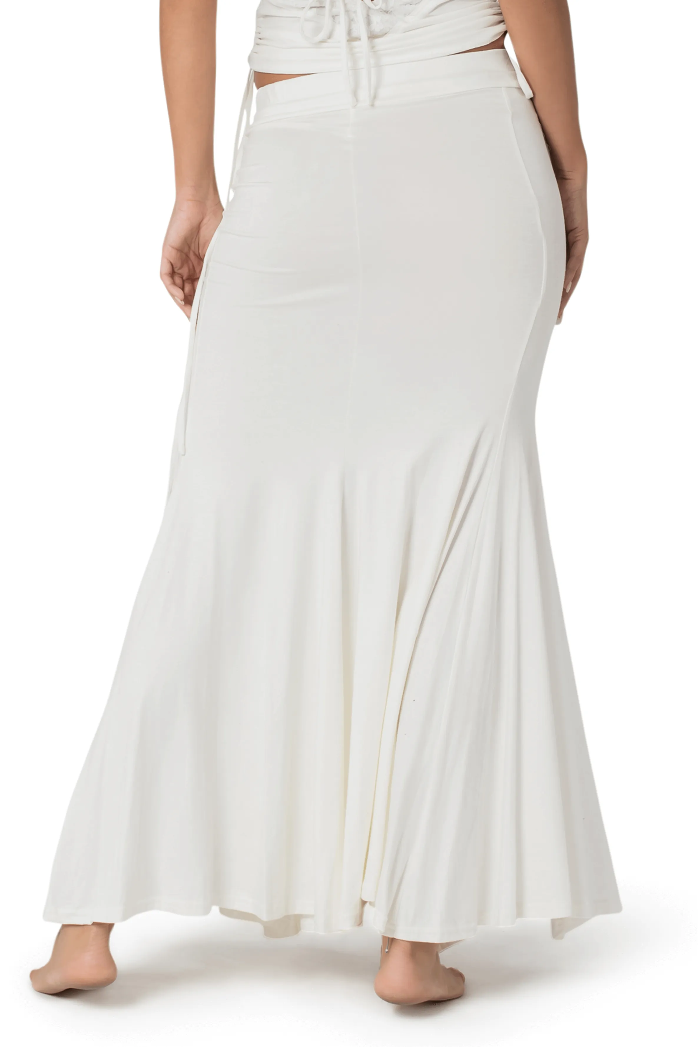 MIRMADE MAXI SLIT SKIRT