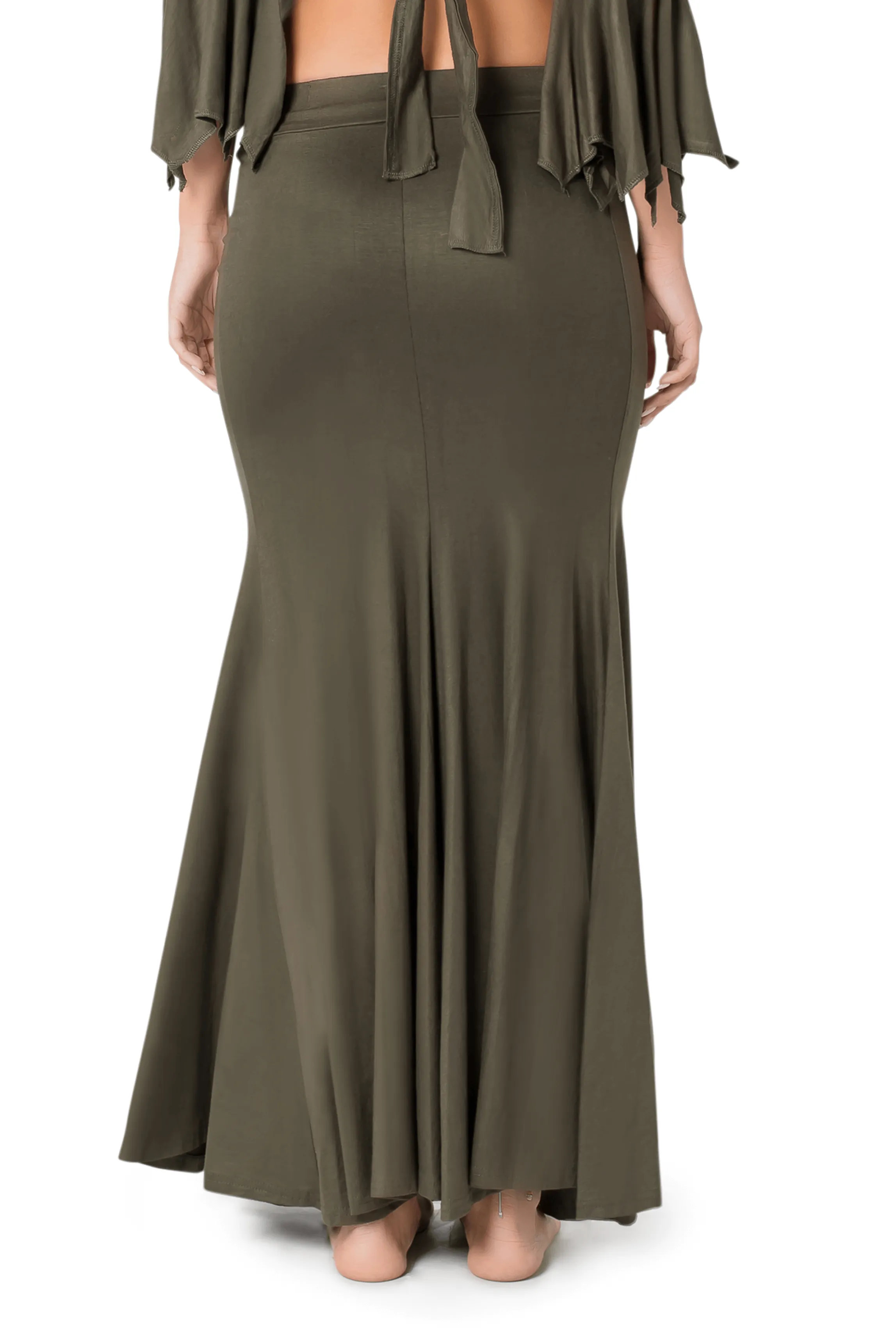MIRMADE MAXI SLIT SKIRT