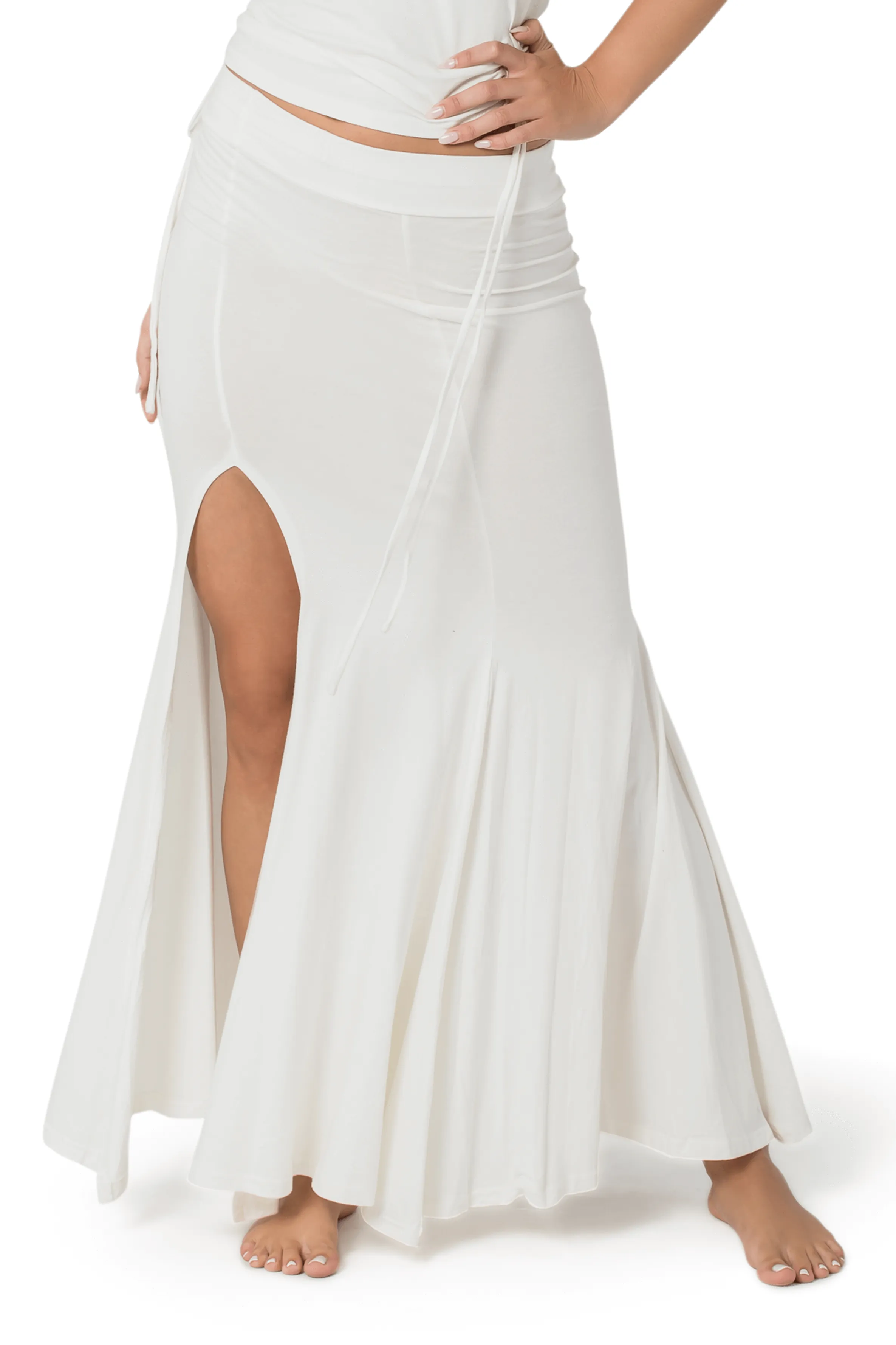 MIRMADE MAXI SLIT SKIRT